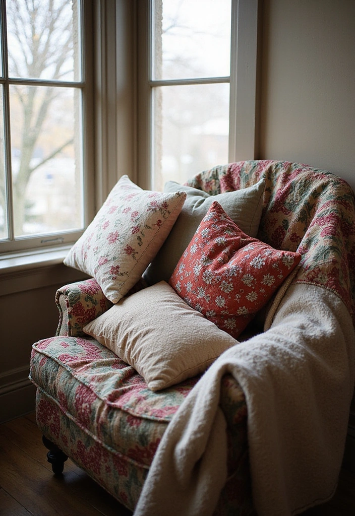 10 Enchanted Castlecore Aesthetic Ideas to Transform Your Space (You Won't Believe #7!) - 5. Vintage Textiles: Layering Comfort