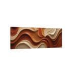 Minimalist Swirl in Earthy Tones – Textured Matte Canvas Wall Art - Image 78