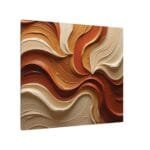 Minimalist Swirl in Earthy Tones – Textured Matte Canvas Wall Art - Image 14