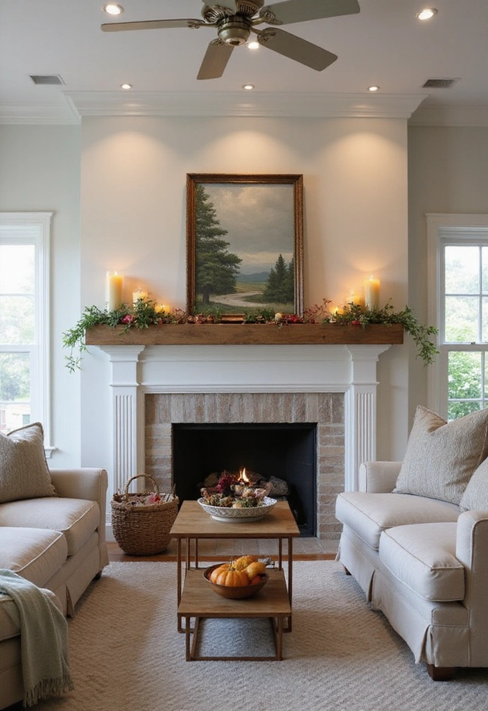 15 Cozy Farmhouse Living Room Ideas That'll Make You Want to Snuggle Up! - 11. Fireplace Focal Points