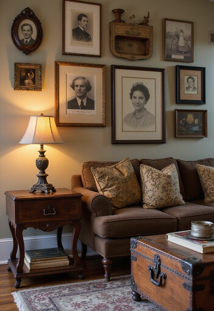 15 Cozy Farmhouse Living Room Ideas That'll Make You Want to Snuggle Up! - 4. Vintage Finds