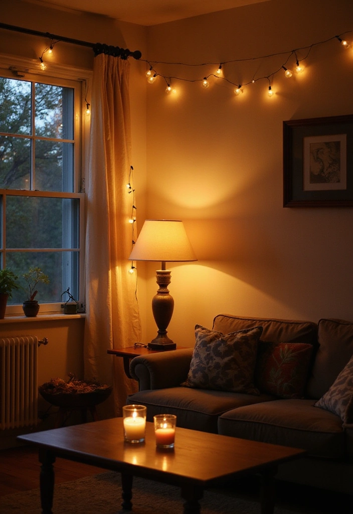 15 Cozy Farmhouse Living Room Ideas That'll Make You Want to Snuggle Up! - 5. Soft Lighting