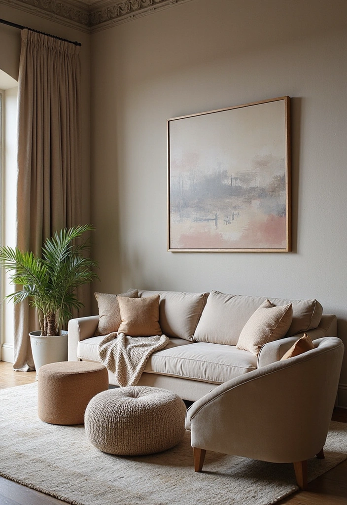15 Cozy Farmhouse Living Room Ideas That'll Make You Want to Snuggle Up! - 8. Comfortable Seating Arrangements