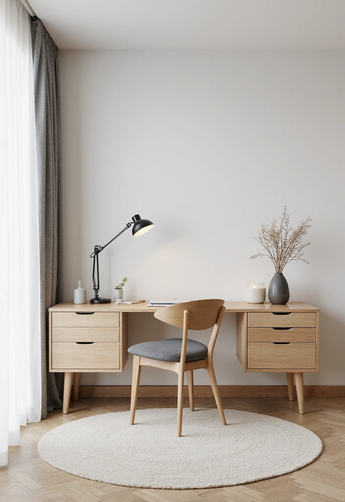 15 Stunning Home Office Designs That'll Boost Your Productivity Instantly! - 6. Scandinavian Serenity