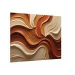 Minimalist Swirl in Earthy Tones – Textured Matte Canvas Wall Art - Image 54