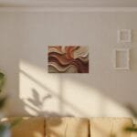 Minimalist Swirl in Earthy Tones – Textured Matte Canvas Wall Art - Image 43