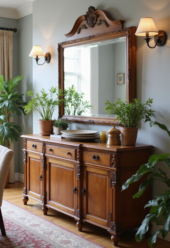 20 Stunning Woodworking Furniture Ideas You Can DIY This Weekend (You'll Love #11!) - 16. Vintage Style Sideboard