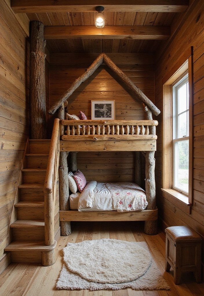 25 Creative Kids Room Themes That'll Inspire Their Wildest Dreams (Wait Until You See #12!) - 10. Cozy Cabin Retreat