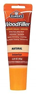 Elmer's Pro Wood Filler: Natural 3.25oz Tube | Quick-Dry, Sandable