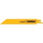 DEWALT 4" Metal Cutting Recip Saw Blades 18TPI 5pk Straight DW4810