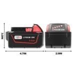 FORBETER 6.0Ah M18 Battery 2-Pack, Compatible with Milwaukee Tools - Image 7