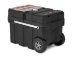 Keter Heavy-Duty Rolling Tool Box | Lockable Storage with Removable Bins