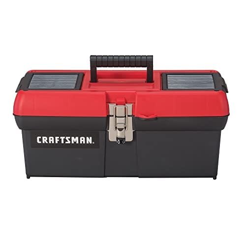 31ZbWOE0fCL._SL500_.jpg Craftsman 16-Inch Lockable Tool Box Red/Black CMST16901 - Image 1