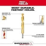 Milwaukee 15Pc Shockwave Impact Red Helix Titanium Drill Bit Set 48-89-4670 - Image 5