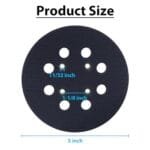 5" 8-Hole Hook & Loop Sander Pad for Ryobi Milwaukee Ridgid - Image 2