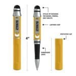DEWALT 3-in-1 Pocket Stylus Pen with Ballpoint Tip and Refills - Image 2