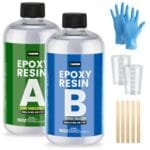 Crystal Clear Epoxy Resin Kit 32oz - No Bubble No Yellow DIY Art Crafts