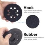 5" 8-Hole Hook & Loop Sander Pad for Ryobi Milwaukee Ridgid - Image 4
