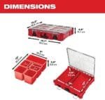 Milwaukee 10-Bin Packout Organizer, Impact-Resistant, 19.76 in. - Image 4