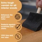 Gloss Wood Varnish – Clear Waterproof Polyurethane Sealer 250ml - Image 3