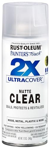 Rust-Oleum Ultra Cover 2X Matte Clear Spray Paint 12oz Fast-Dry