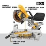 DEWALT 20V MAX 7-1/4-Inch Miter Saw Cordless, Tool Only (DCS361B) - Image 2