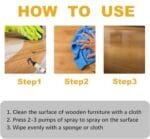 KAFJED Natural Beeswax Spray for Wood, Leather & Furniture Care 120ML - Image 4