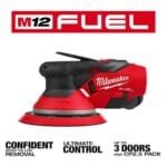 Milwaukee M12 FUEL 6" Random Orbital Sander Kit - Cordless & Powerful - Image 2