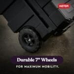 Keter Heavy-Duty Rolling Tool Box | Lockable Storage with Removable Bins - Image 7