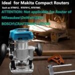 Premium Aluminum Plunge Router Base for Makita - Compact Palm Compatible - Image 3