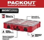Milwaukee 10-Bin Packout Organizer, Impact-Resistant, 19.76 in. - Image 3