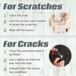 Wood Furniture Repair Kit - 13 Markers for Scratch & Stain Touch-Up - Image 7