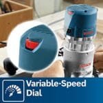 BOSCH 2.25HP Variable Speed Fixed-Base Router | Professional 1617EVS - Image 6