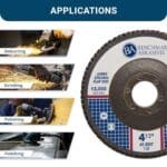 Zirconia Flap Discs 4.5" 40 Grit Angle Grinder Sanding Wheels 10 Pack - Image 3