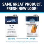 TotalBoat Premium Teak Oil: Marine Wood Sealer & Protectant (1 Quart) - Image 2