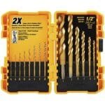 DEWALT 14-PC Titanium Drill Bit Set | Ultra-Sharp Speed Tips DW1341