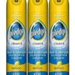 Pledge Lemon Dust & Allergen Multi-Surface Cleaner Spray 9.7oz 3pk