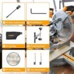 10" Sliding Miter Saw 15A | Laser Guide | Wood & Metal Cutting - Image 3