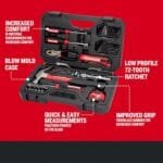 CRAFTSMAN 57-Piece Mechanics Tool Set with Storage Case – Durable Chrome - Image 2