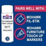 Mohawk Matte Pre-Catalyzed Clear Lacquer Spray 13oz Durable Finish - Image 4