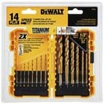 DEWALT 14-PC Titanium Drill Bit Set | Ultra-Sharp Speed Tips DW1341 - Image 3