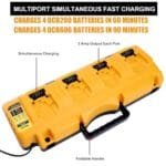 4-Port DeWalt Fast Charger for 12V/20V Max Lithium Batteries - Image 5