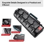 4-Port Fast Charger for Milwaukee 18V 14.4V Li-ion Batteries - Image 4