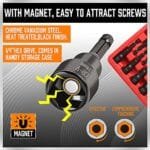 12-Piece Magnetic Drill Bit Nut Driver Set | SAE & Metric Power Kit - Image 5