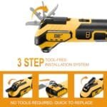 20V Dewalt Cordless Multi-Tool Kit - 23PC Oscillating Set, 6 Speeds - Image 2