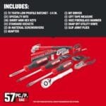 CRAFTSMAN 57-Piece Mechanics Tool Set with Storage Case – Durable Chrome - Image 3