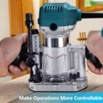 Premium Aluminum Plunge Router Base for Makita - Compact Palm Compatible - Image 5