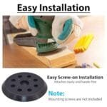 5" 8-Hole Hook & Loop Sander Pad for Ryobi Milwaukee Ridgid - Image 6