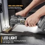 Cordless Oscillating Multi Tool for Dewalt 20V, 6-Speed Brushless Kit - Image 7