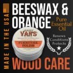 Organic Beeswax Wood Polish - Lavender Orange Oil Furniture Care - Image 2